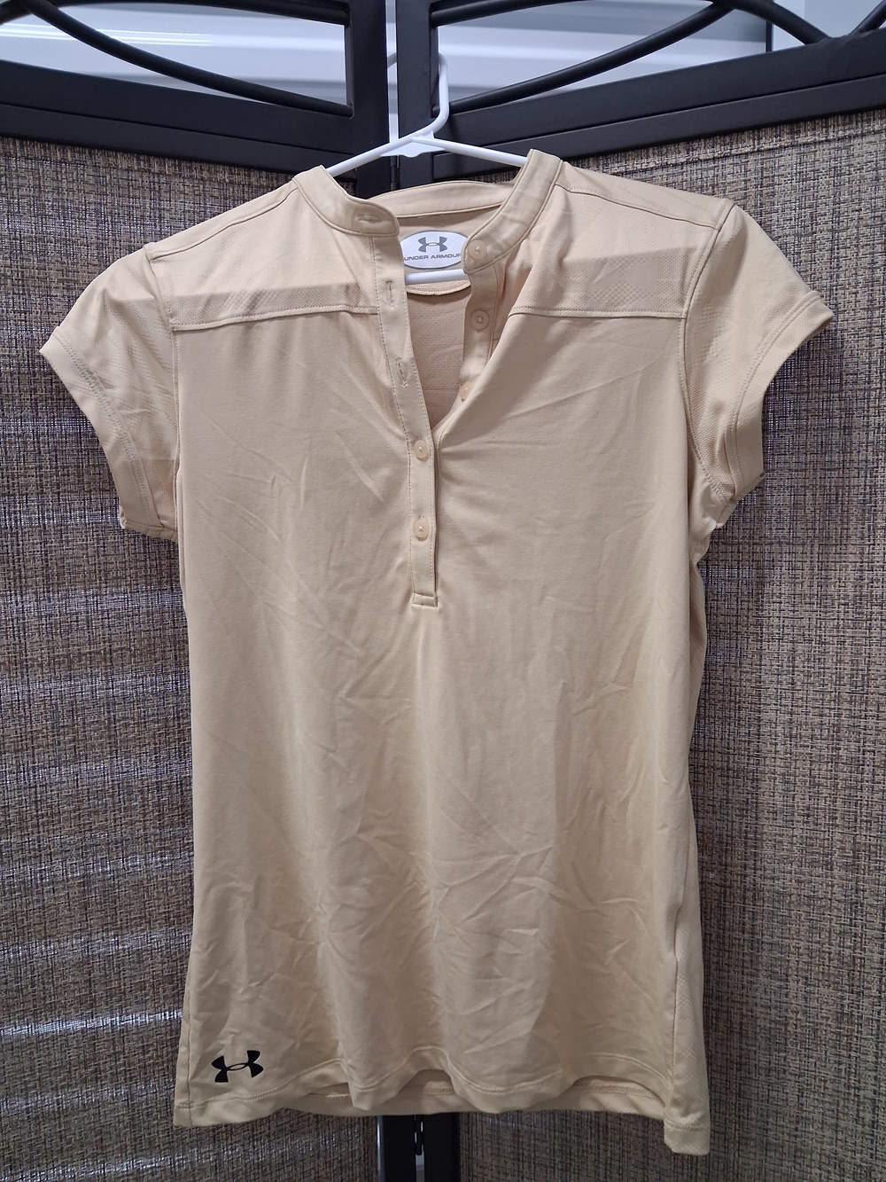 Under Armour Women’s Short Sleeve Henley Top — Sand